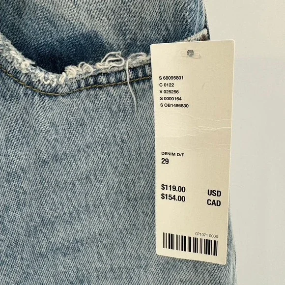 BDG Light Blue Flare Jeans with Artistic Patterns - Picture 8 of 15